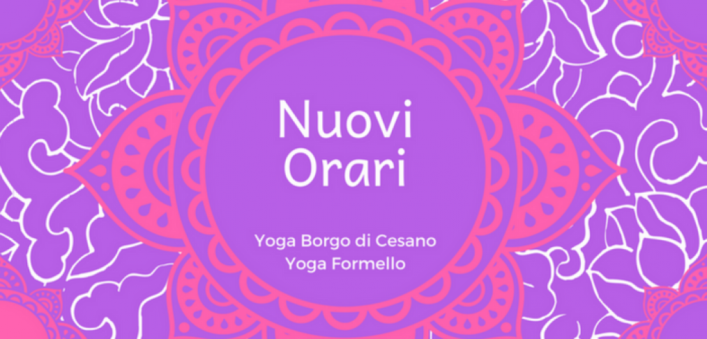 Orari Yoga 2018-2019