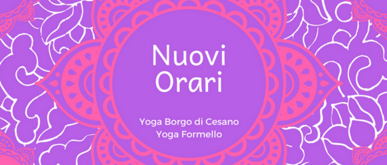Orari Yoga 2018-2019